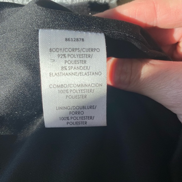 GOODBYE 😎JS Collections Bow-front
Illusion Sheath Dress in Black - Picture 15 of 15